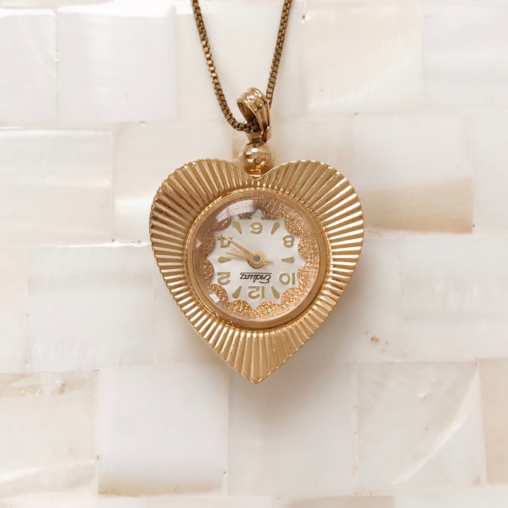 Vintage Clock Necklace